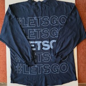 Navy Blue Long Sleeve Men's Tee